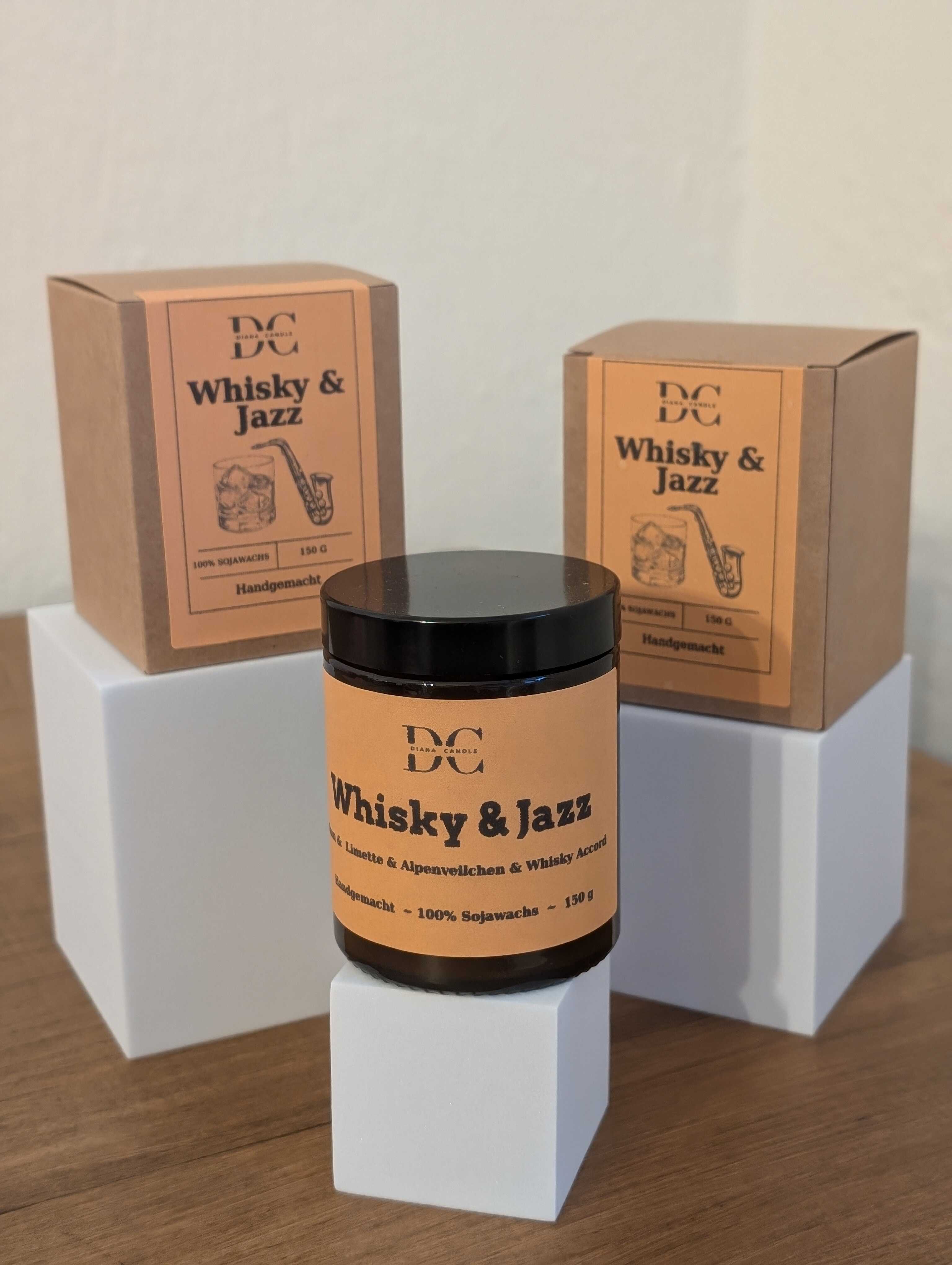Whisky and Jazz   150 g-DianaCandleShop