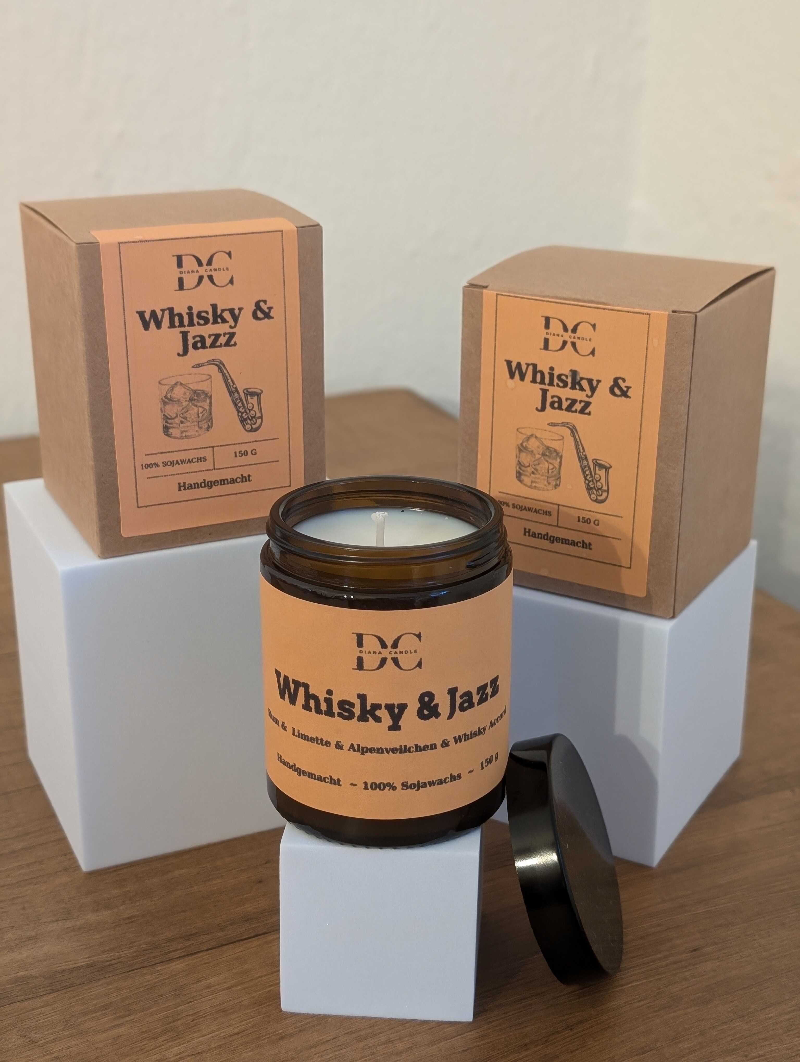 Whisky and Jazz   150 g-DianaCandleShop